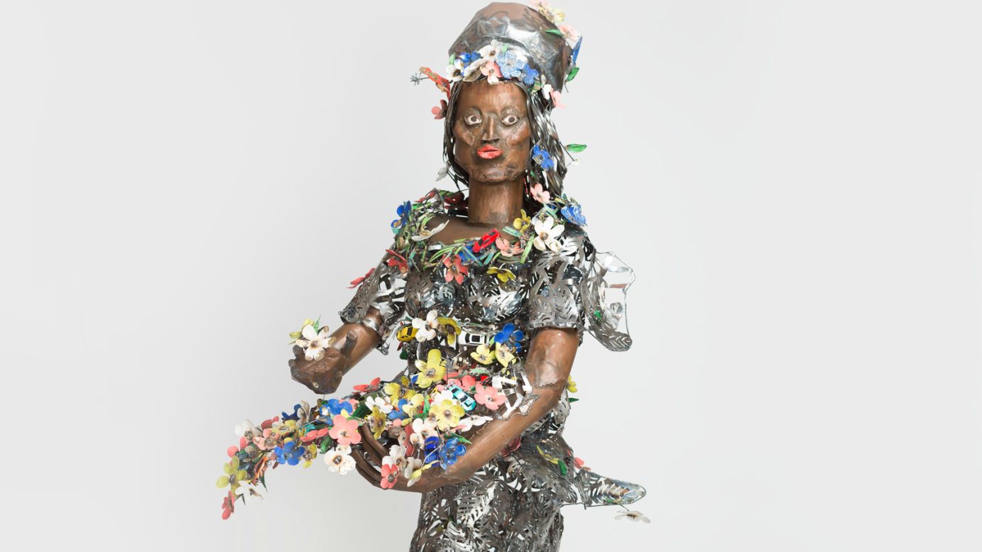 The art fair offers a vital platform for growth and increased visibility, to both artists and galleries. Pictured here is contributing artist Sokari Douglas Camp's work entitled "Primavera". 