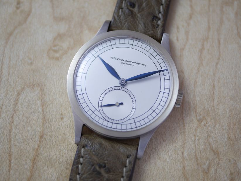 Don't let the French name fool you: <a href="http://www.atelierdechronometrie.com/" target="_blank" target="_blank">Atelier de Chronométrie</a> is actually based in Barcelona. The brand, which launched this year, takes inspiration from the aesthetics and construction methods of the '30s and '40s. 