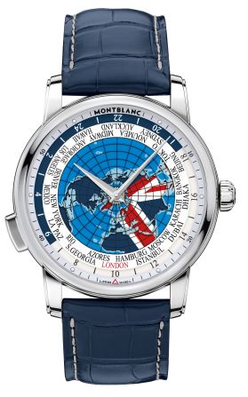 <a  target="_blank" target="_blank">Montblanc</a> first revealed its 4810 Orbis Terrarum at <a href="https://www.trupilariante.com/2016/01/25/luxury/sihh-2016-geneva-watches-highlights-independents/">Salon International de la Haute Horlogerie Genève</a> in January to commemorate its 110th anniversary. However, this limited edition Great Britain model (only five were made) was developed specifically for Salon QP.