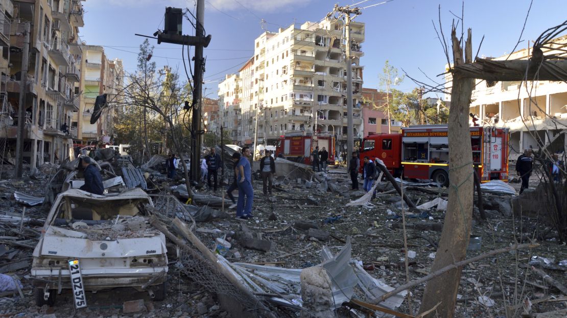 A large explosion hit the largest city in Turkey's mainly Kurdish southeast region, Anadolu reported. 