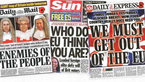 Some UK national tabloid newspapers were highly critical of this week's High Court ruling.
