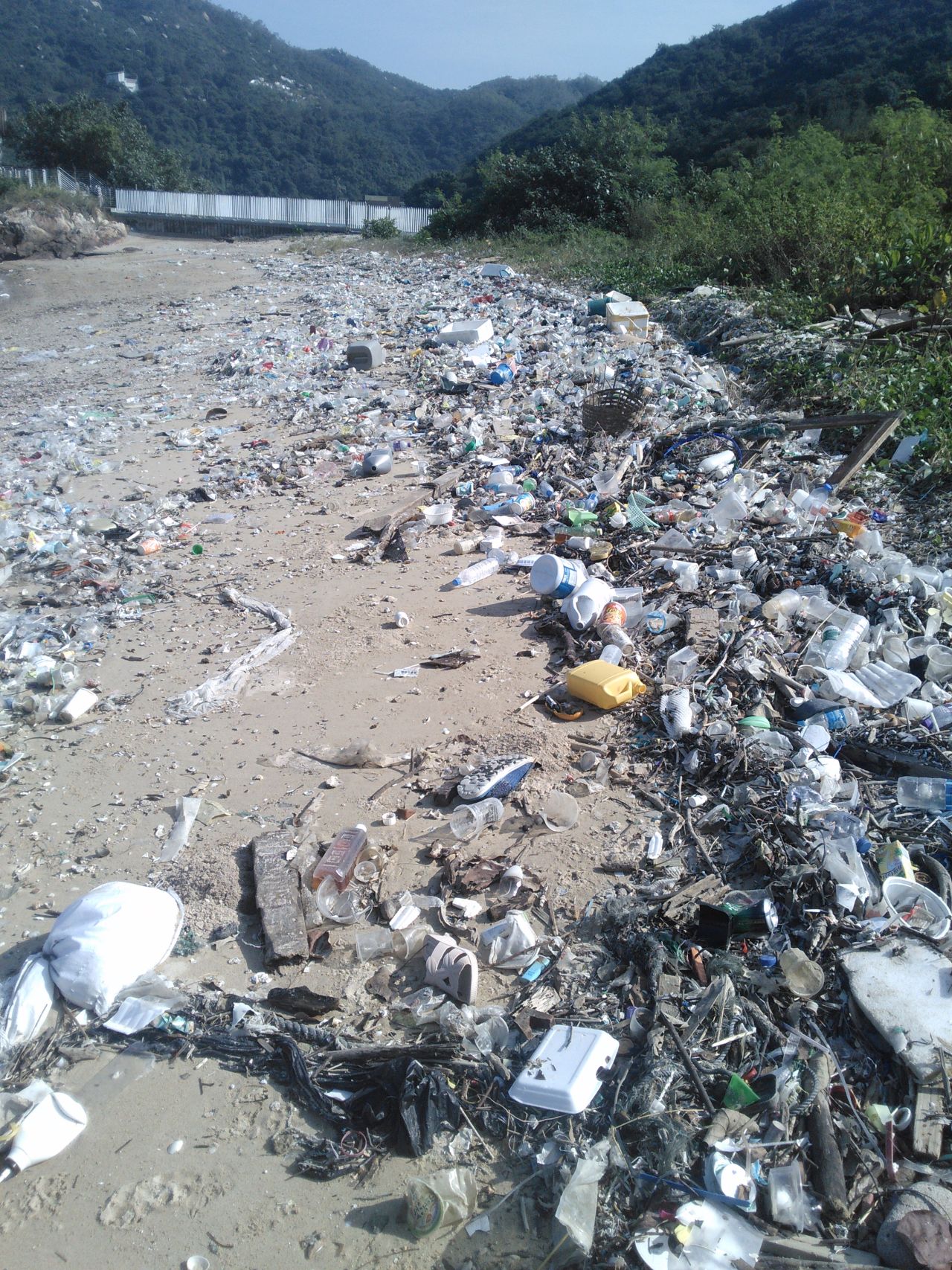 But thousands of tons of plastic are dumped into Hong Kong landfills every week.