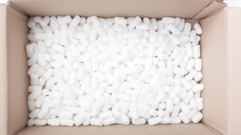 Polystyrene-based material is almost unavoidable in disposable packaging, but it's also non-biodegradable and difficult to recycle, going on to blight landscapes and poison small animals after use. Several cities across the US have <a href="index.php?page=&url=http%3A%2F%2Fgroundswell.org%2Fmap-which-cities-have-banned-plastic-foam%2F" target="_blank" target="_blank">banned it</a>. Fortunately, <a href="index.php?page=&url=http%3A%2F%2Fedition.cnn.com%2F2016%2F09%2F16%2Fworld%2Fecovative-mushroom-furniture%2F">ingenious alternatives</a> are becoming available.