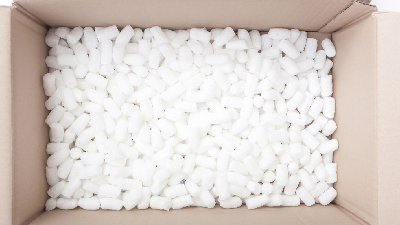 Polystyrene-based material is almost unavoidable in disposable packaging, but it's also non-biodegradable and difficult to recycle, going on to blight landscapes and poison small animals after use. Several cities across the US have <a href="http://groundswell.org/map-which-cities-have-banned-plastic-foam/" target="_blank" target="_blank">banned it</a>. Fortunately, <a href="http://edition.cnn.com/2016/09/16/world/ecovative-mushroom-furniture/">ingenious alternatives</a> are becoming available.