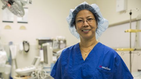 Esther Uy, a patient care coordinator with the department of neurosurgery.