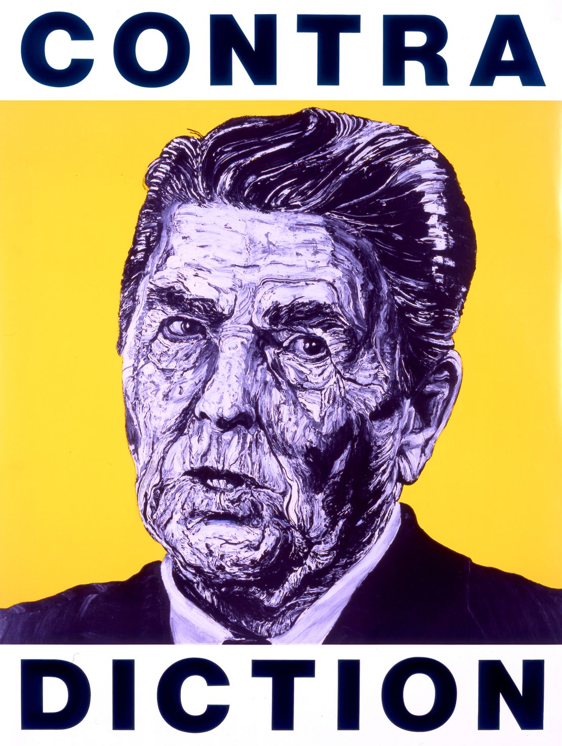 CONTRA DICTION (Ronald Reagan) by Robbie Conal