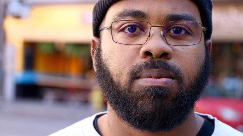 Jesse Maybin of Asheville is undecided but knows that he is not voting for Donald Trump. He says "The African-American vote is as important as it always is."
