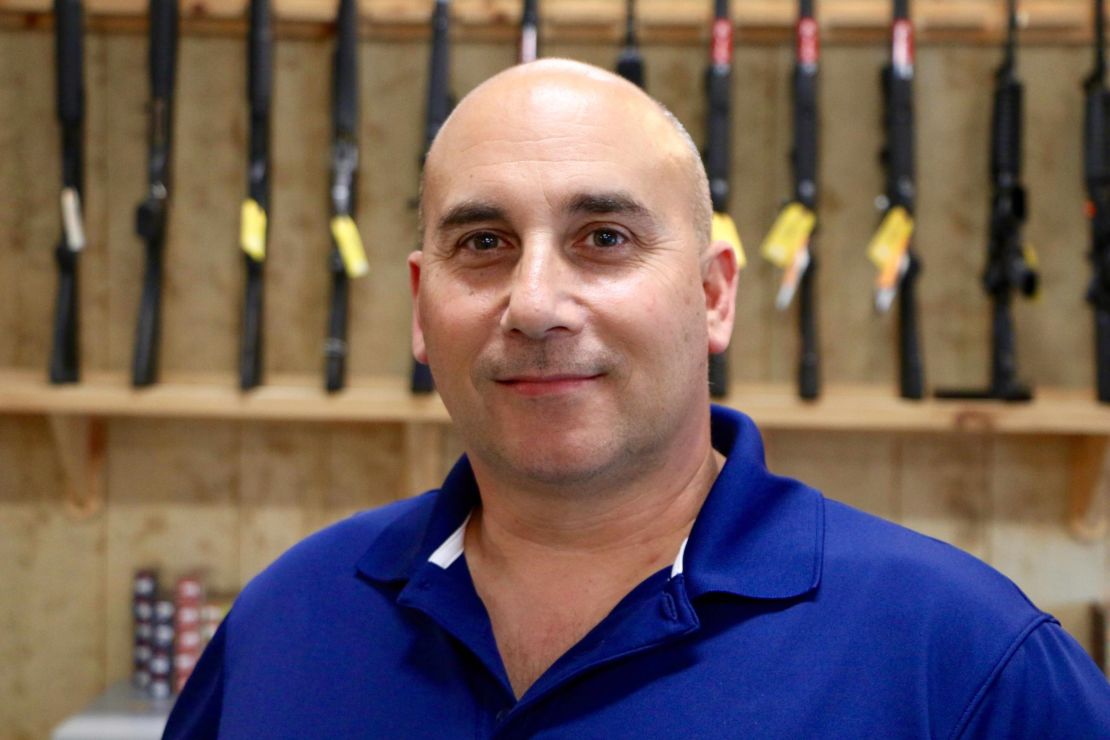 Jim Anello owns a gun shop in Franklin, North Carolina and is supporting Donald Trump and the second amendment.