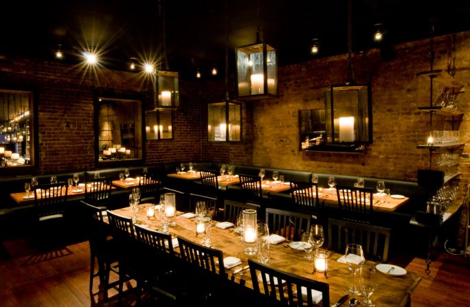 Inside his eponymous restaurant, in Tribeca, New York.