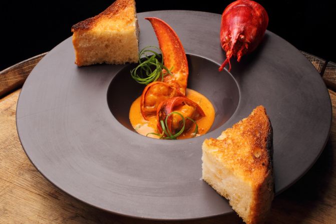 A review by The New York Times rated Forgione's food as "three times better than it needs to be." Pictured, his chili lobster. <em>Photo courtesy Mark J Rywelski</em>.