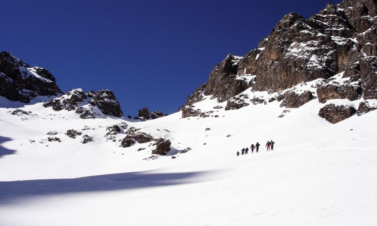 The most adventurous trekkers can scale Jbel Toubkal, the highest mountain in North Africa, and descend from near its peak at 13,671 feet. It may be rocky at the top -- and windy, says Nordenborg -- but there's soft, dry powder in the couloirs beneath. 
