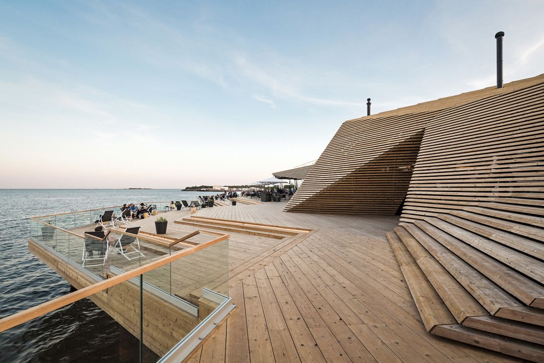 Opened in 2016, Loyly is a contemporary and eco-friendly wooden sauna complex.