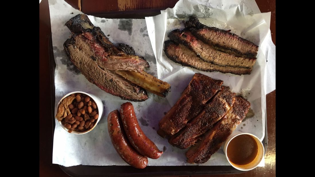 Louie Mueller Barbecue in Taylor offers Central Texas style barbecue. 