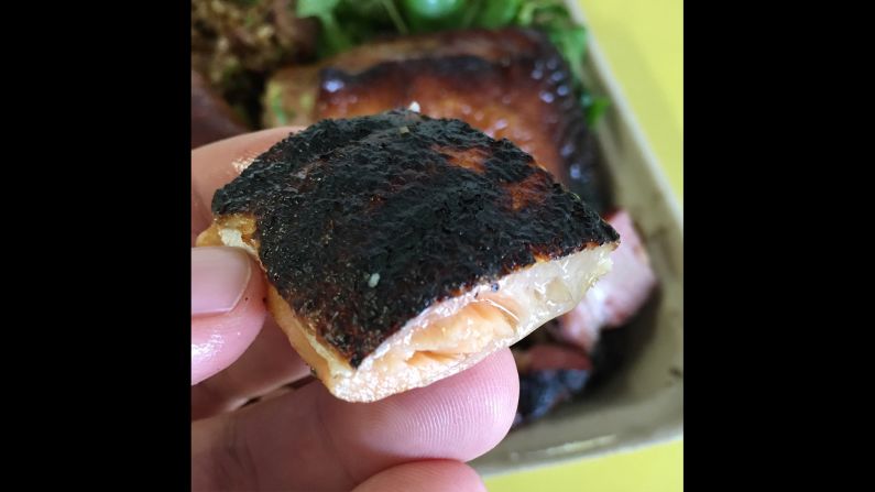 The smoked salmon belly on the menu at Guava Smoked in Honolulu is "as good as any burnt end in Kansas City," Vaughn said. 