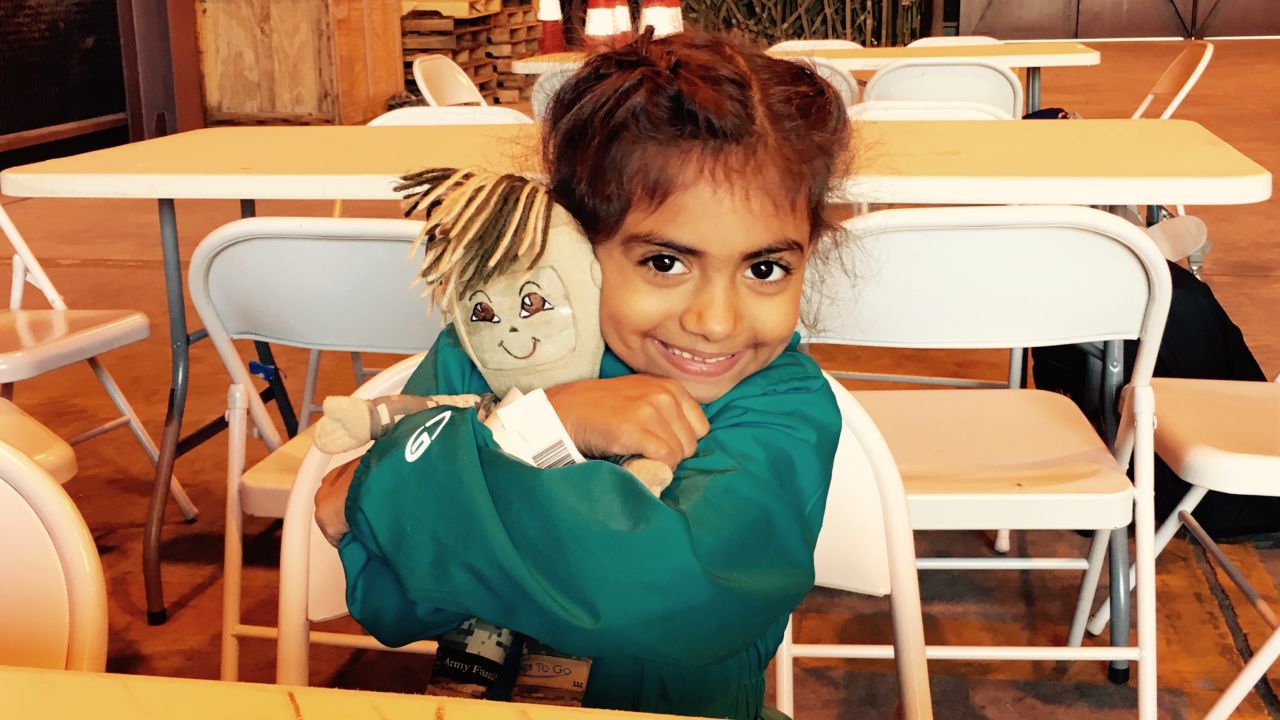 'Daddy Doll''s face has a clear pocket where a photo of Dad can go.