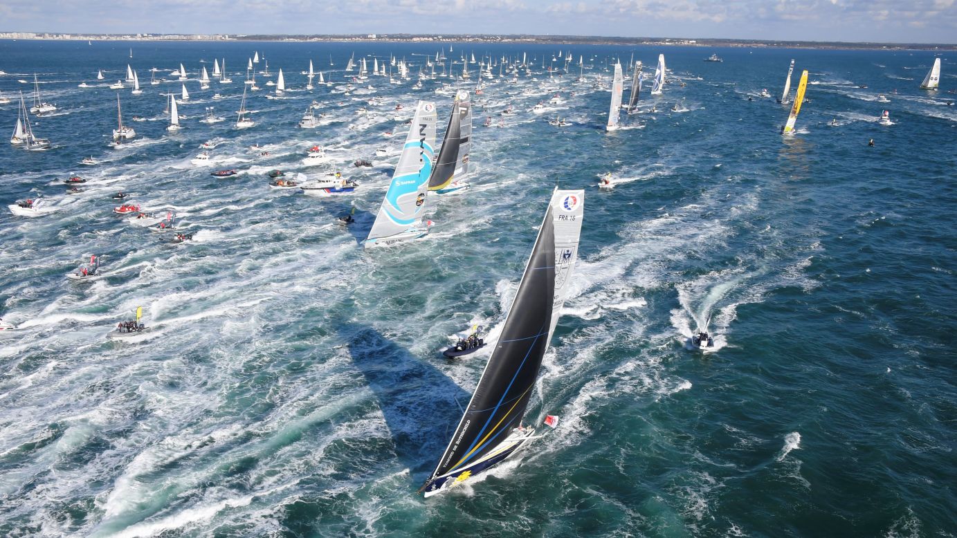 The Vendee Globe, a round-the-world solo sailing race, begins off the coast of western France on Sunday, November 6.