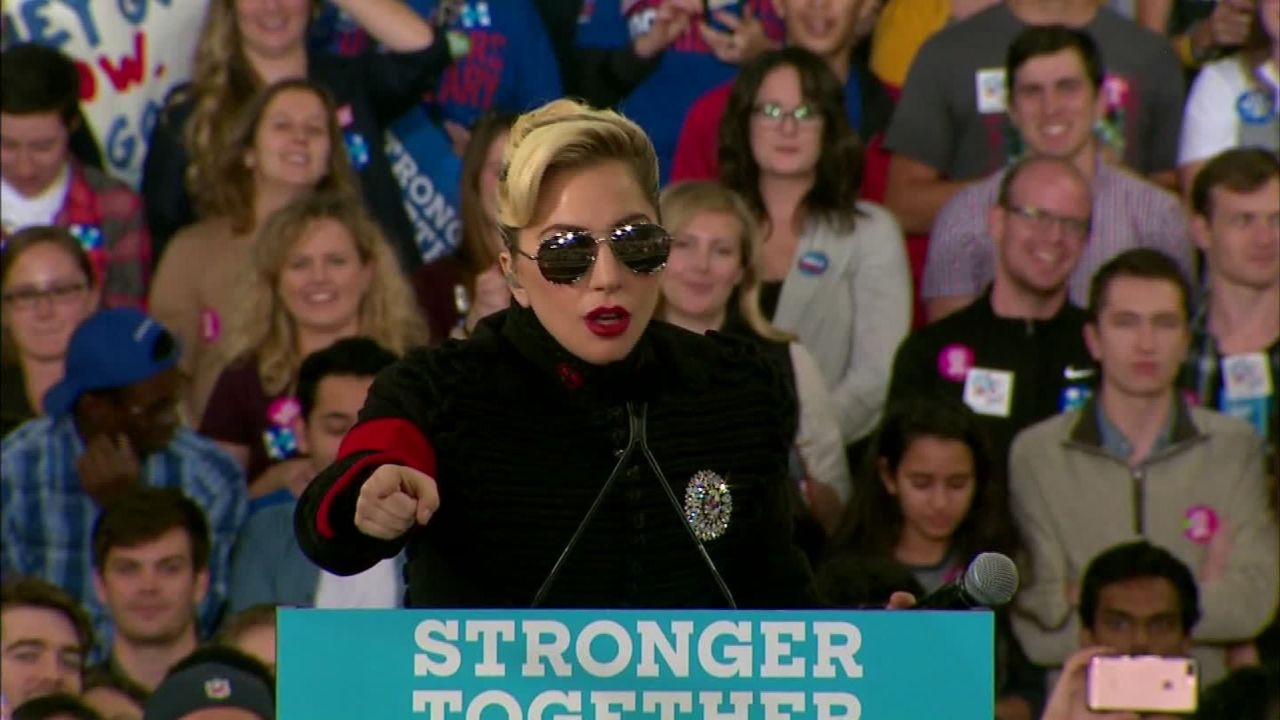 north carolina hillary clinton rally lady gaga sot_00001312.jpg