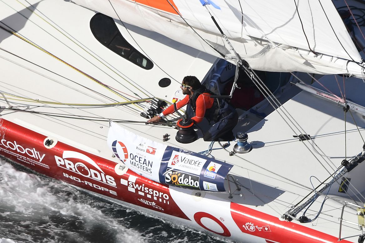Swiss skipper Alan Roura, aboard La Fabrique, is the youngest competitor in this year's race at the age of 23.