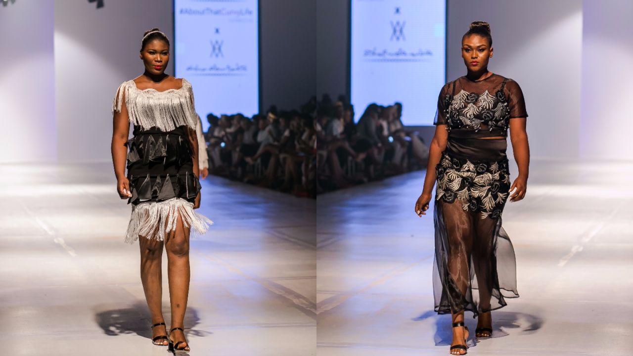 She hopes to return to Lagos Fashion Week next year to get another hit. "I wish I could bottle that feeling and just sip on it every day of my life," she says.  <br />Pictured: Models display creations from Aisha Abu-Bakr Luxury Design.