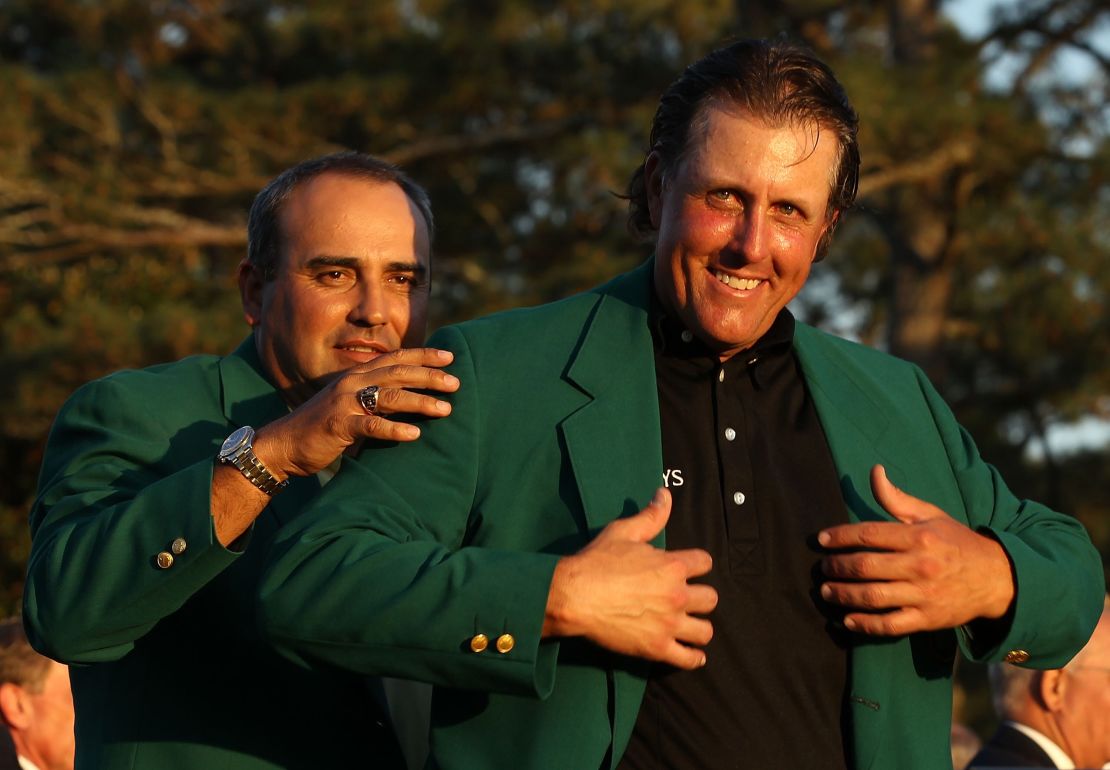 Phil Mickelson wore his Green Jacket to a drive-thru after winning the 2010 Masters.
