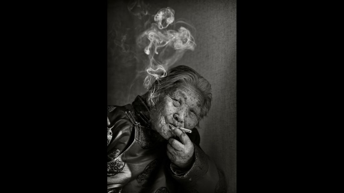 "Chain smoking at the age of 88, she is the grandmother of the woman who founded Tsolmon Ireesui Foundation, the charity I worked with."