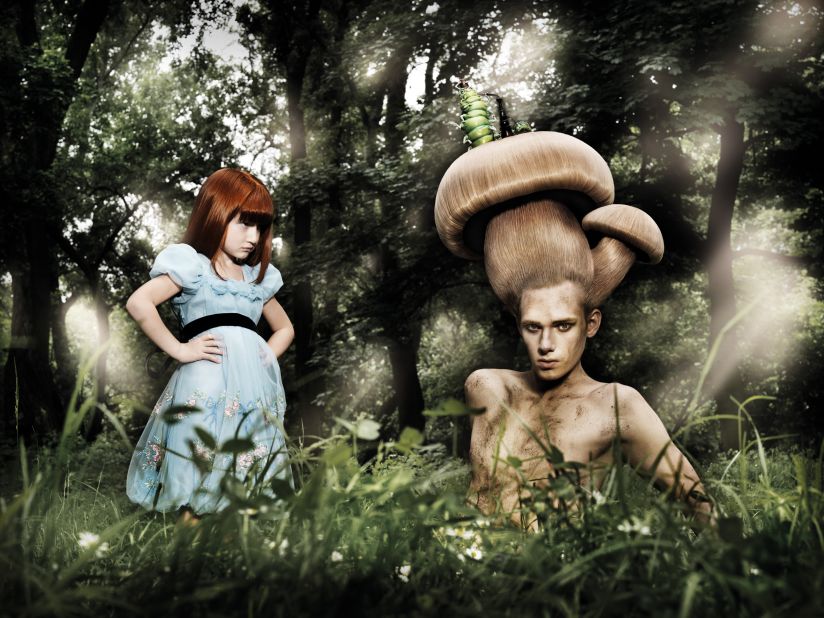 Susanne Stemmer's half-human, half-fungi references the potential for hybridization in the future. <br /><br /><em>"Lately in the Wood" (2009) by Susanne Stemmer </em>