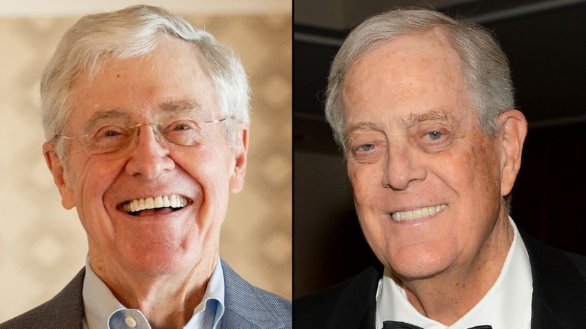 Koch brothers split RESTRICTED