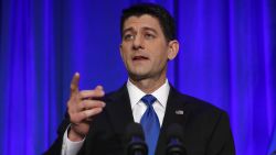 House Speaker Paul Ryan of Wisconsin speaks during a news conference in Janesville, Wisc., Wednesday, Nov. 9, 2016. (AP Photo/Paul Sancya)