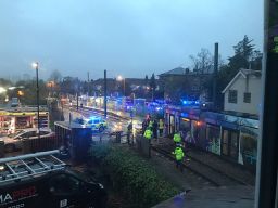 Croydon resident Hannah Collier captured the scene of the crash from her home.