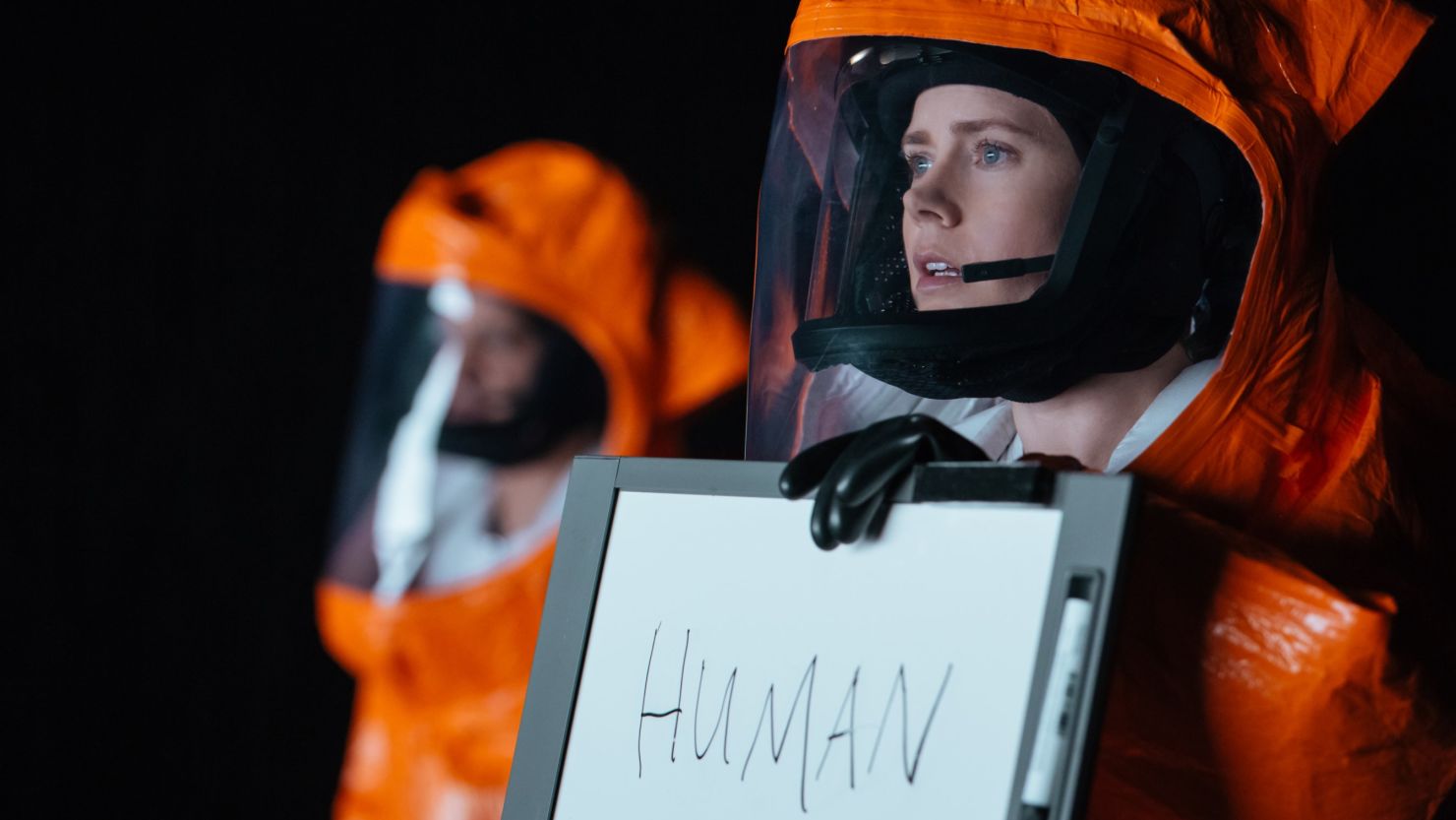 Amy Adams (right) as Louise Banks in ARRIVAL by Paramount Pictures