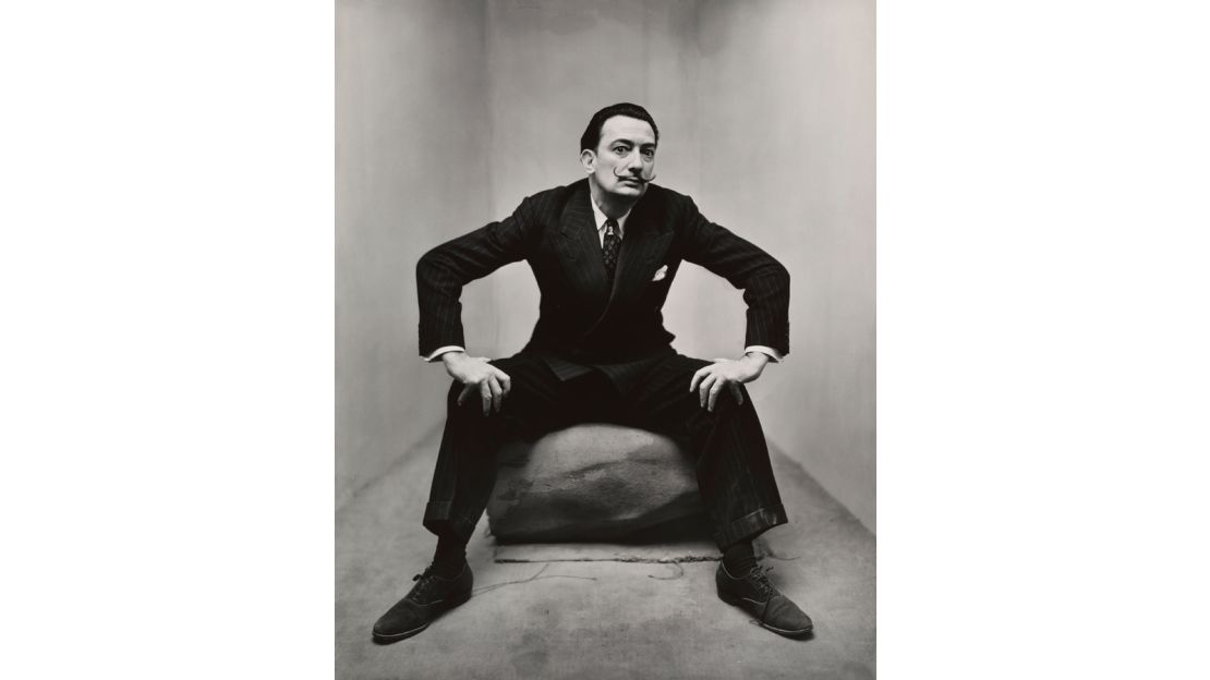 Salvador Dali" (1947) by Irving Penn
