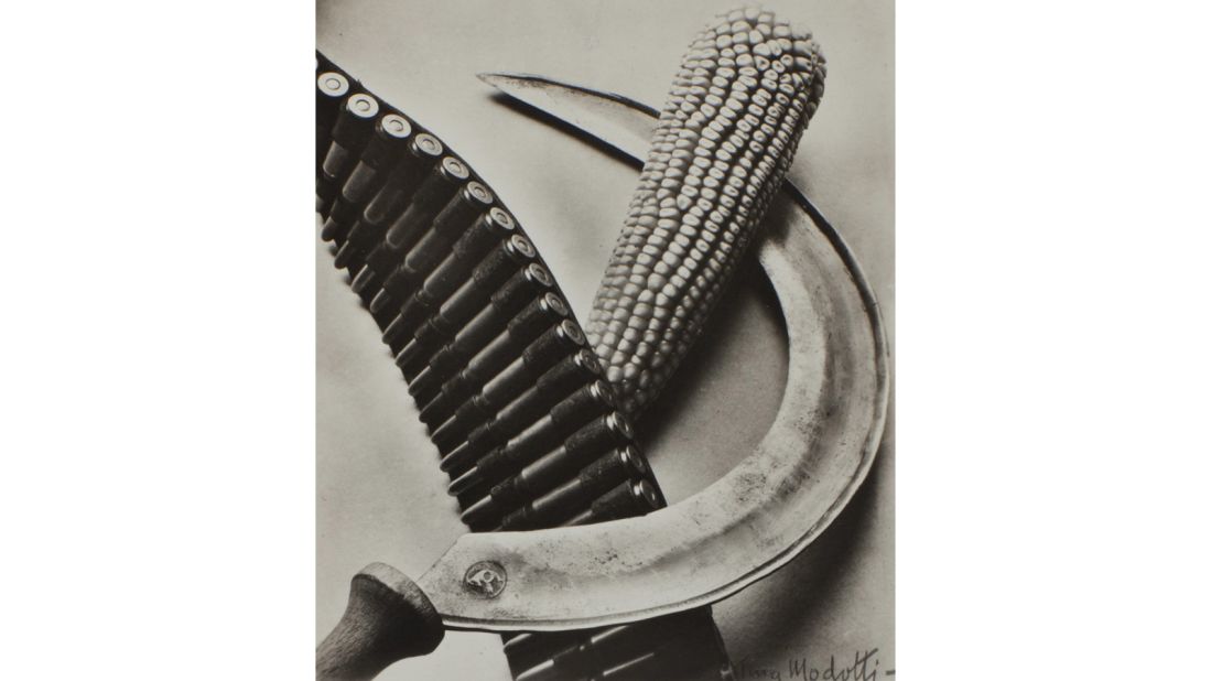 "Bandolier, Corn and Sickle" (1927) by Tina Modotti