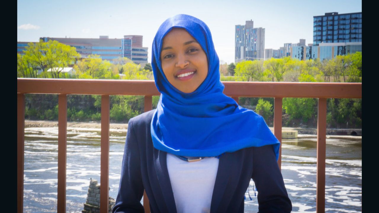 Ilhan Omar, seen here in a handout from her campaign website, has been elected to the Minnesota House of Representatives.