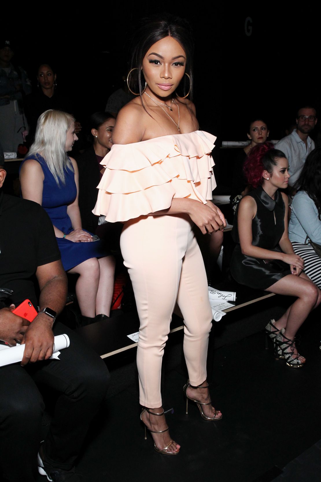 Matheba attends New York Fashion Week in September, 2016. 