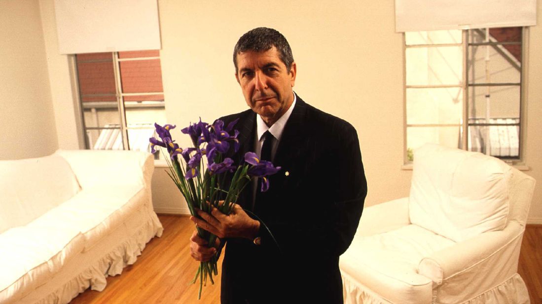 Cohen strikes a pose in his West Hollywood home in 1992.
