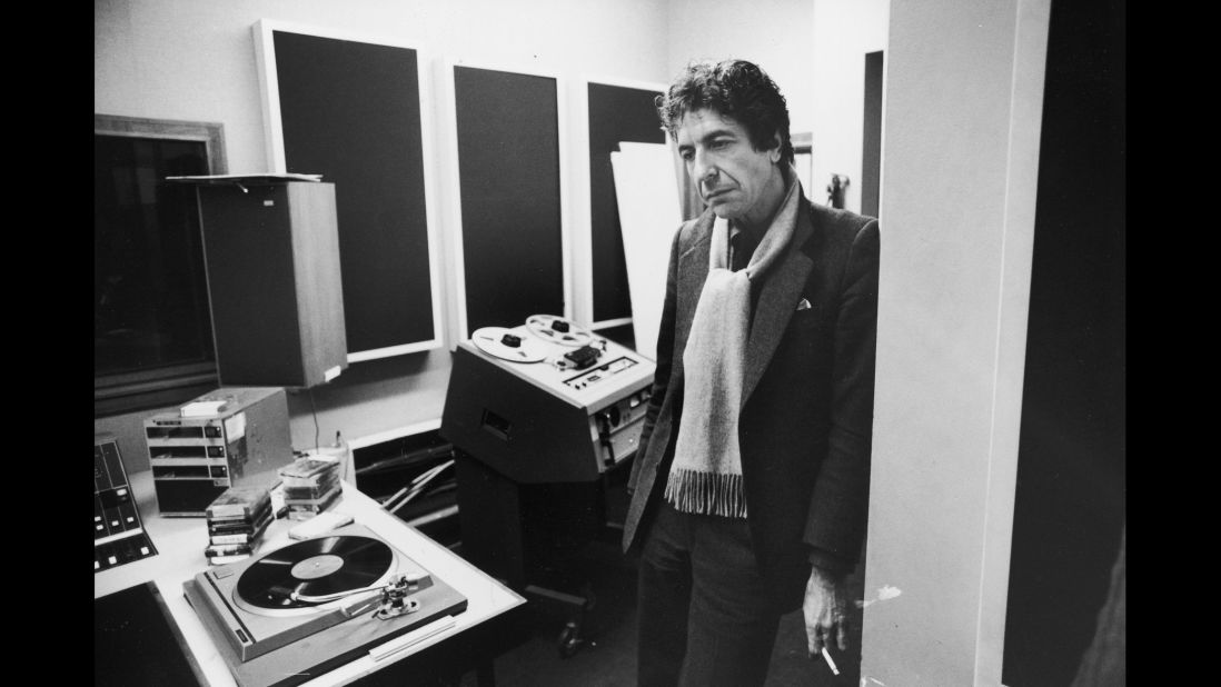 Cohen in a recording studio, circa 1979.