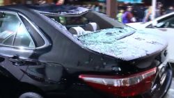 Portland riots smashed car windows 1