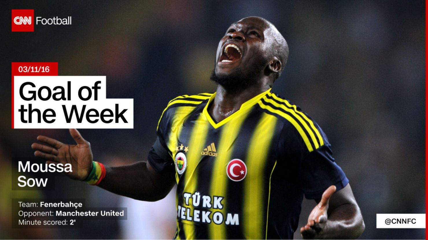 Moussa Sow cnn goal of the week
