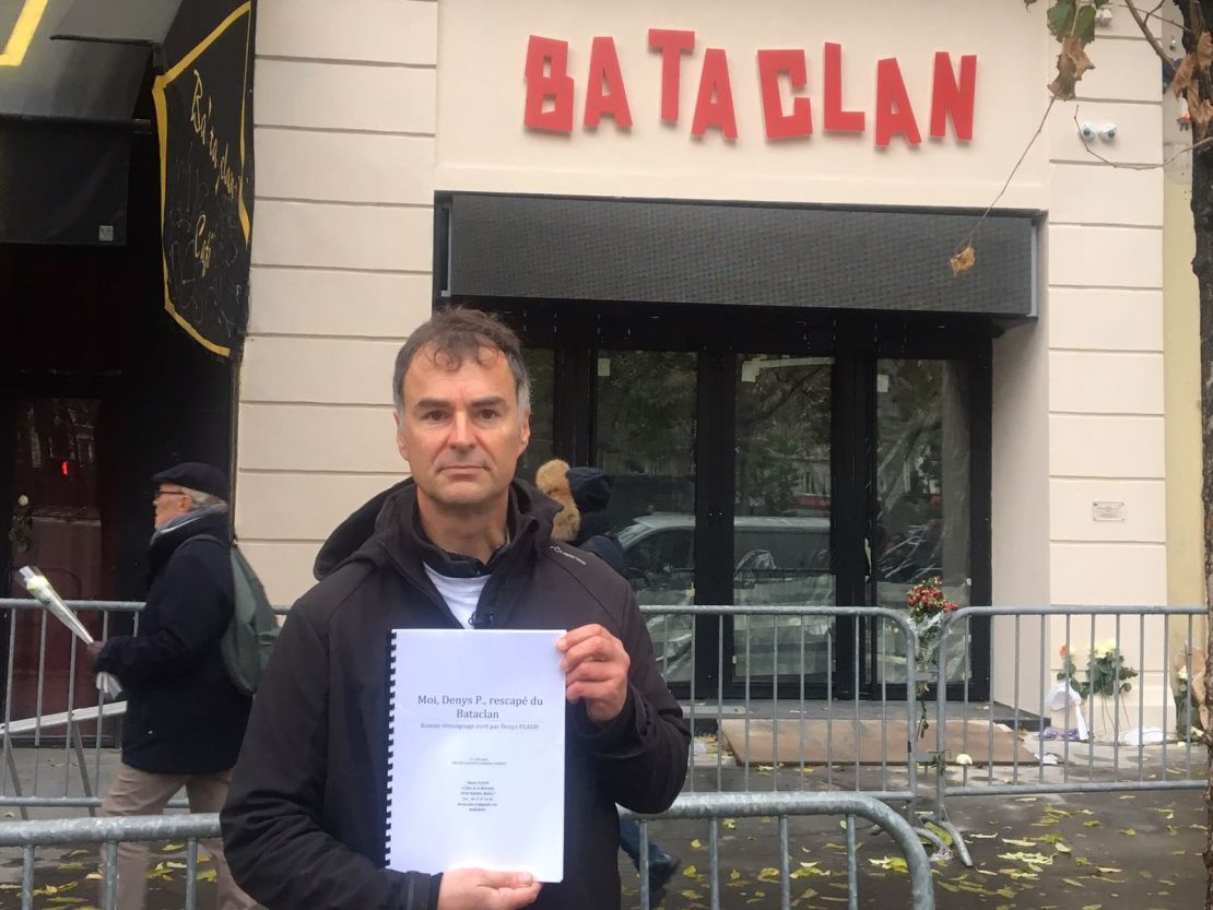 Denys Plaud survived the attack on the Bataclan. This week he returned there  for the first time.