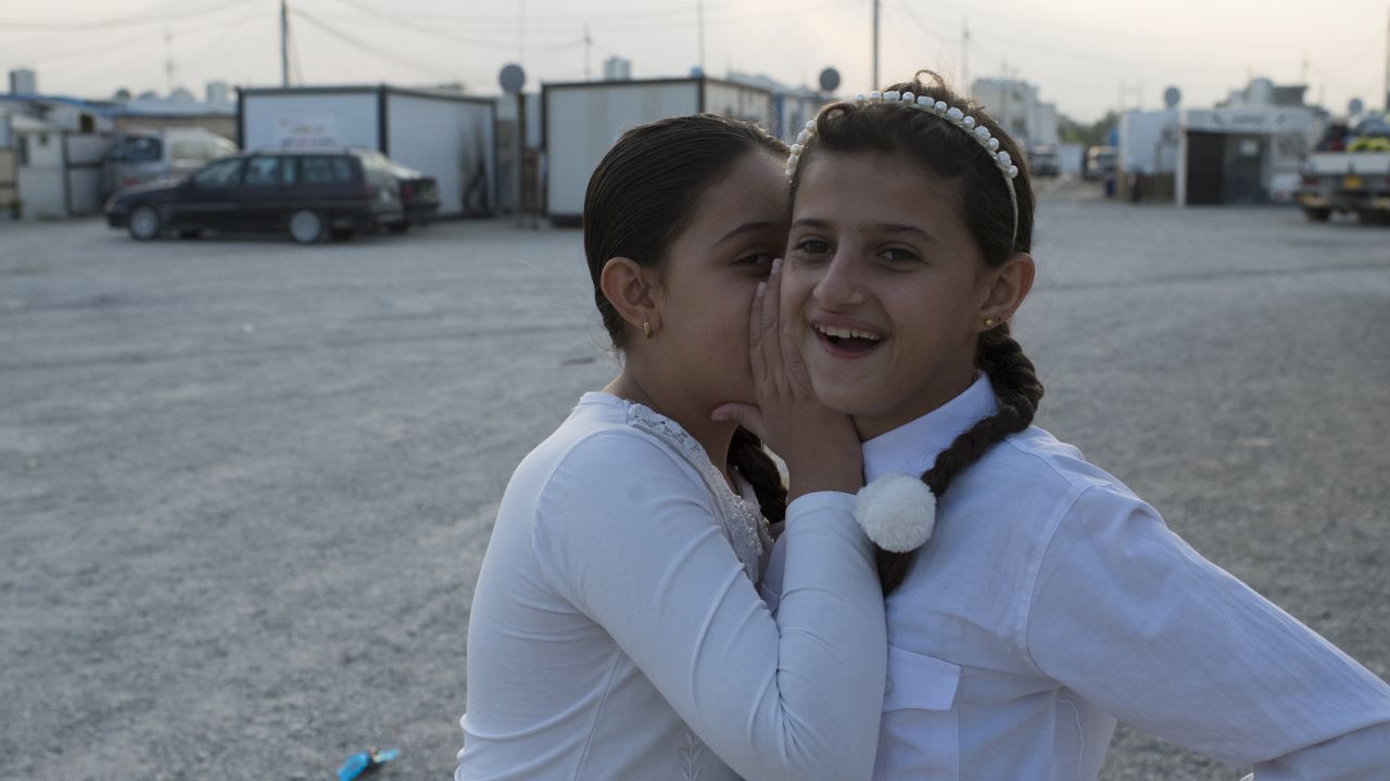 In the Ashti camp in Irbil, children attend class but miss their schools back home.