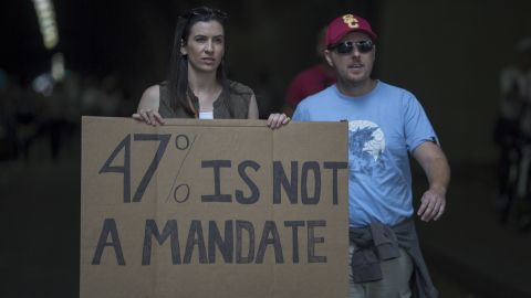 Protesters in Los Angeles on November 12.