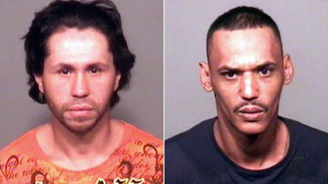 Wilson Eschevarria, left, and Anthony Hobdy have been accused in the beating of a Connecticut man.