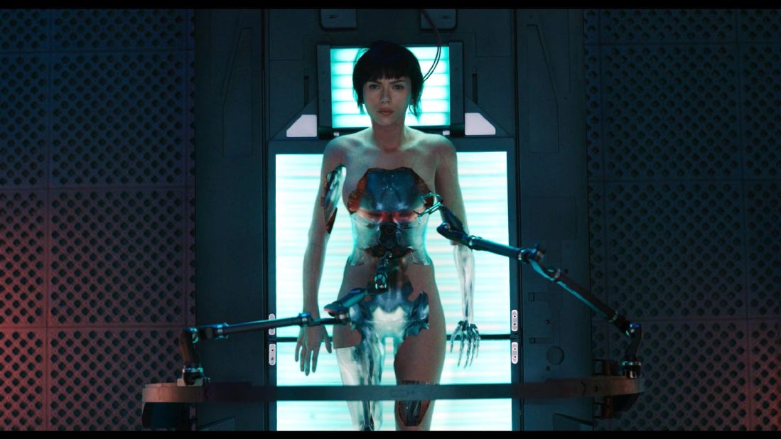 Major Motoko Kusanagi (Scarlett Johansson) is a cyborg policewoman in "Ghost in the Shell," coming to theaters in March. The live-action film is based on a Japanese manga series and media franchise. In the series, Major wears provocative outfits, has a flirty personality and has relationships with both men and women, all in an attempt to better understand humanity.