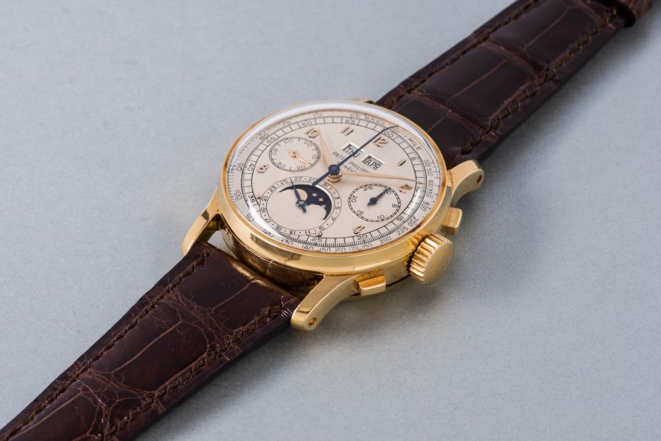 Patek Philippe watches proved popular at the auction and this perpetual calendar chronograph sold for $603,980 (CHF 598,000). 