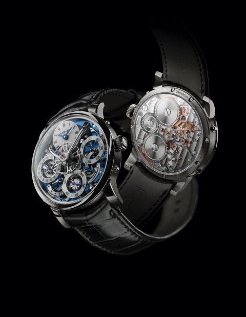 The Legacy Machine Perpetual by MB&F took out the Calendar Watch Prize for 2016 for its in-house perpetual calendar. Designed in conjunction with Irish watchmaker Stephen McDonnell, the platinum watch sells for around $181,000, and is limited to just 25 editions. 