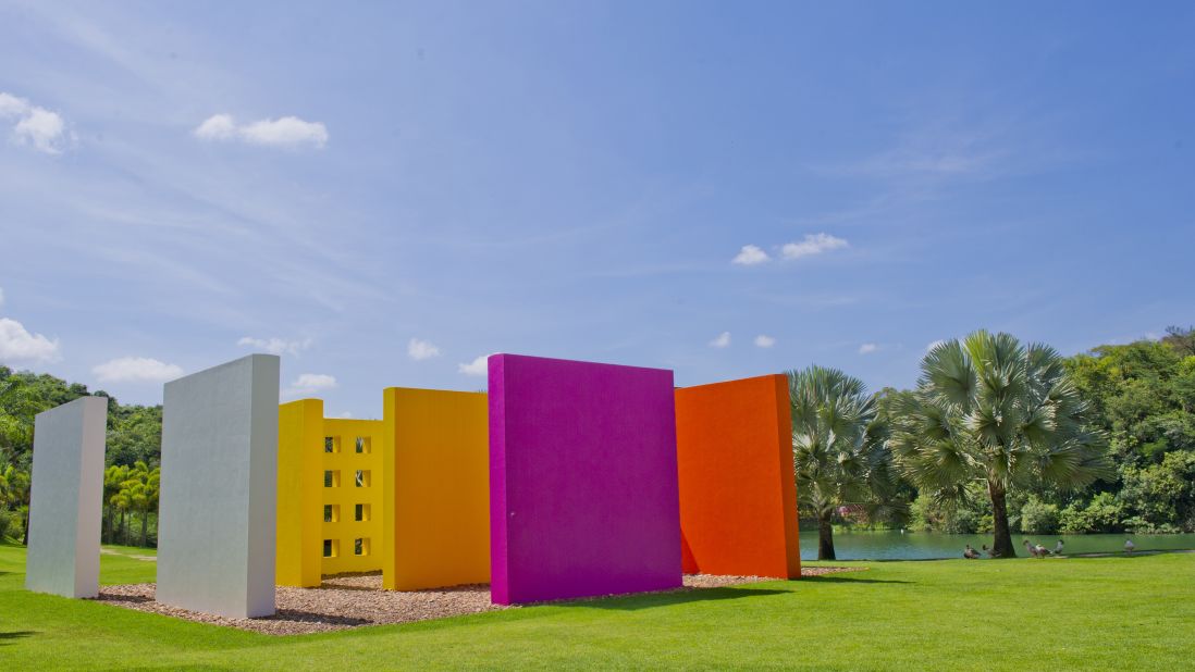 Monumental installations such as Hélio Oiticica's 1977 "Magic Square #5" are scattered across Inhotim, an impressive contemporary art compound tucked into the jungle of Brazil's Minas Gerais state.