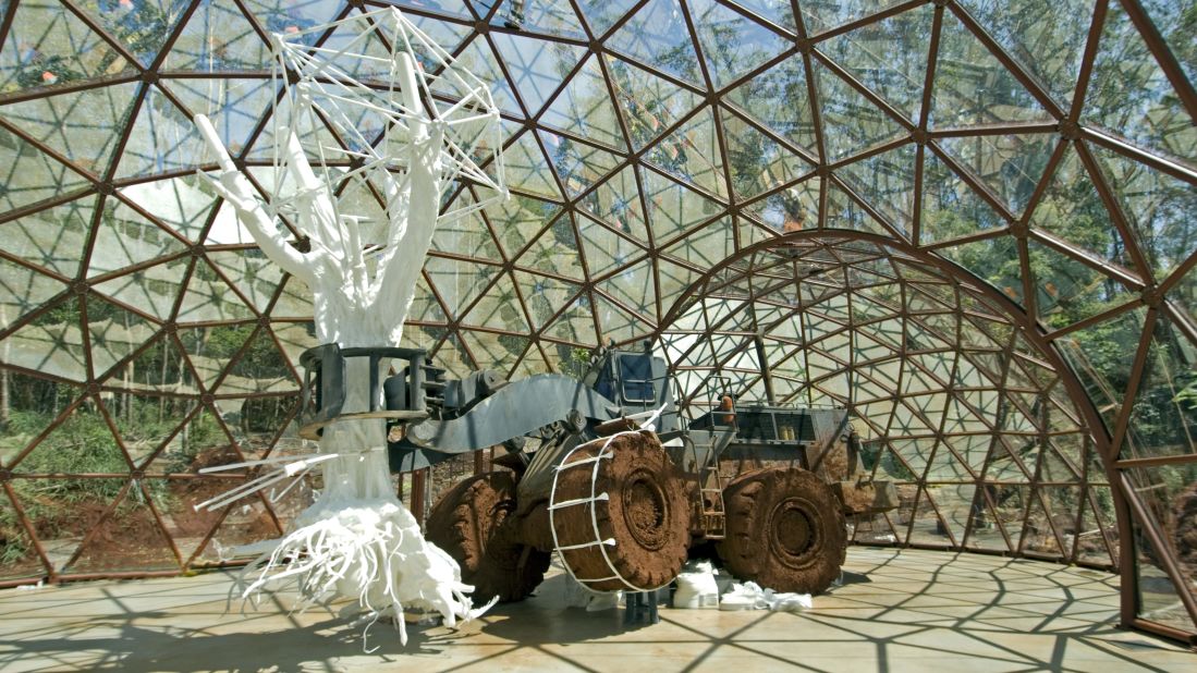 The dome is among numerous standalone spaces dedicated to the work of a single artist. "Along Inhotim's paths are different experiences that accumulate in their own unique ways," says curator Allan Schwartzman.