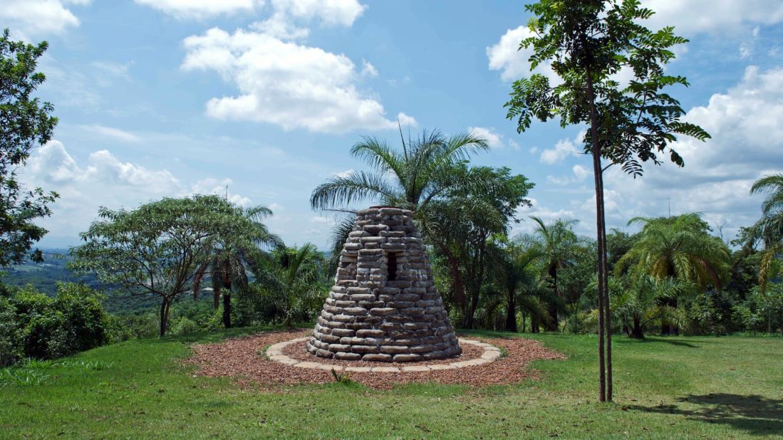 Chris Burden's 2006 "Beehive Bunker" was built slowly, without help from machines. It simulates a war bunker and has the feel of a lookout post thanks to its location at one of Inhotim's highest points.