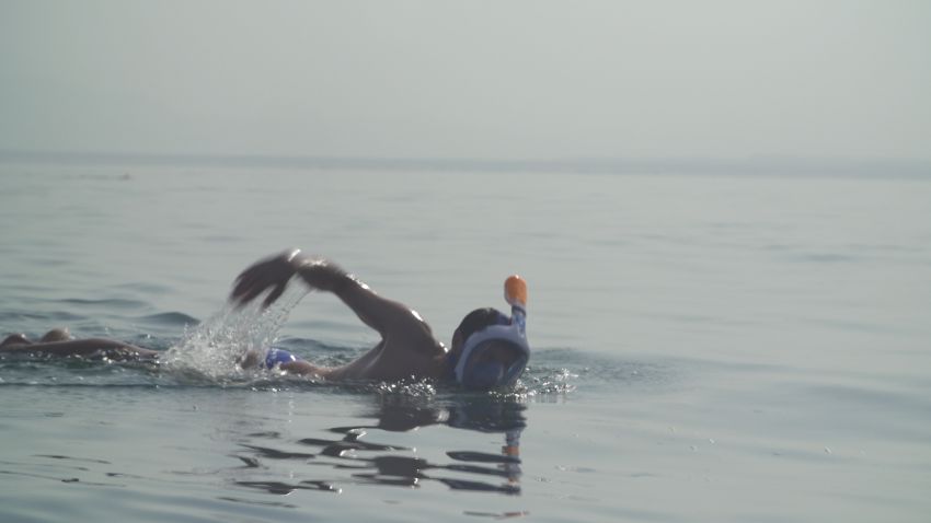 Dead Sea swimmer