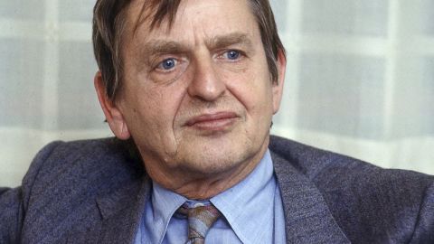 A photo from 1984 shows Sweden's Prime Minister Olof Palme. He was shot dead in February 1986.
